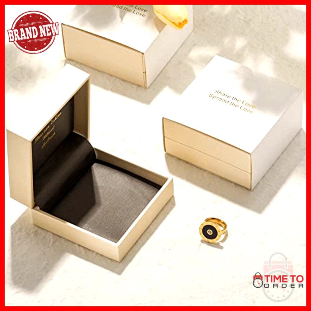 14k Gold Plated Statement Ring With Simulated Dia… - image 2